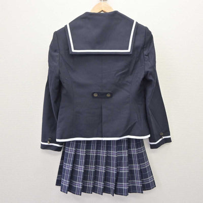 【中古】兵庫県 N高等学校 女子制服 3点 (セーラー服・スカート) sf063636