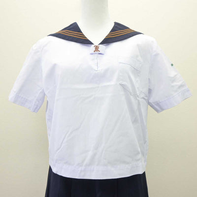 【中古】東京都 関東国際高等学校 女子制服 2点 (セーラー服・スカート) sf063638