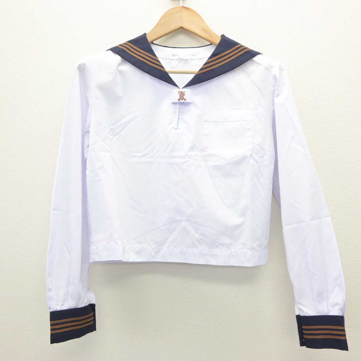 【中古】東京都 関東国際高等学校 女子制服 2点 (ニット・セーラー服) sf063639