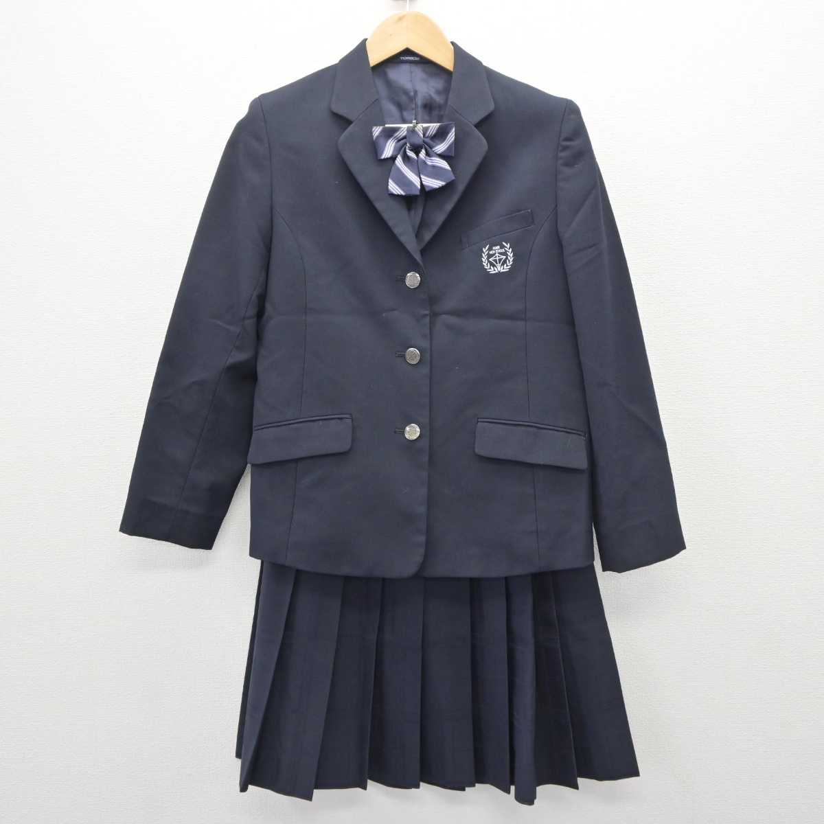 【中古】滋賀県 甲西高等学校 女子制服 5点 (ブレザー・スカート) sf063642