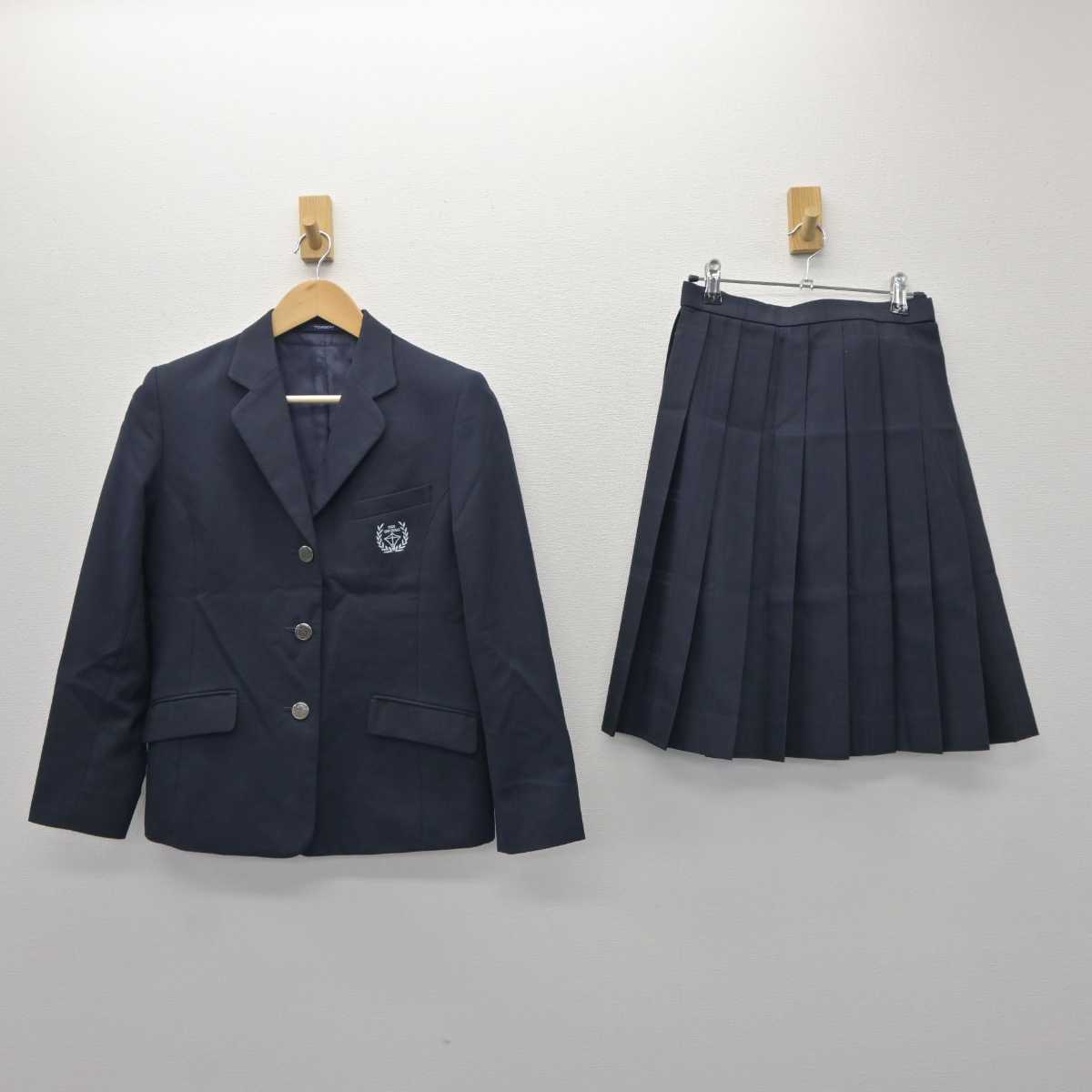 【中古】滋賀県 甲西高等学校 女子制服 2点 (ブレザー・スカート) sf063643