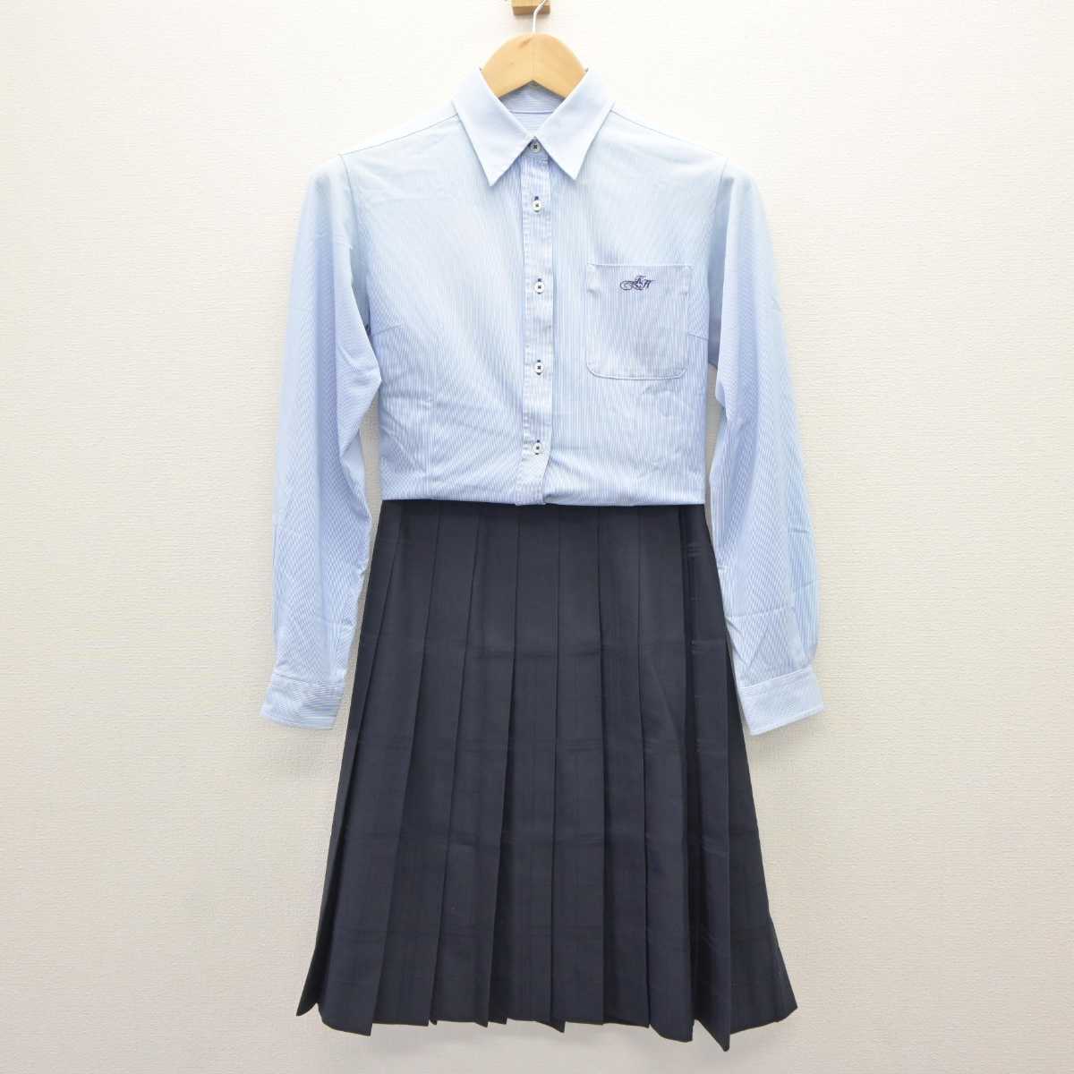 【中古】滋賀県 甲西高等学校 女子制服 2点 (シャツ・スカート) sf063644