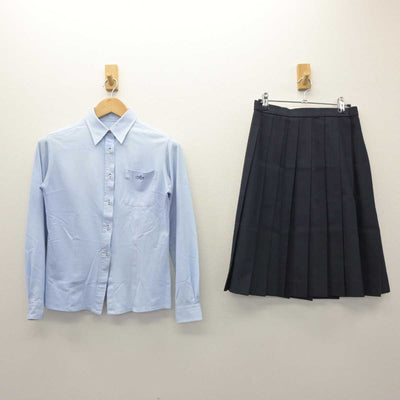 【中古】滋賀県 甲西高等学校 女子制服 2点 (シャツ・スカート) sf063644