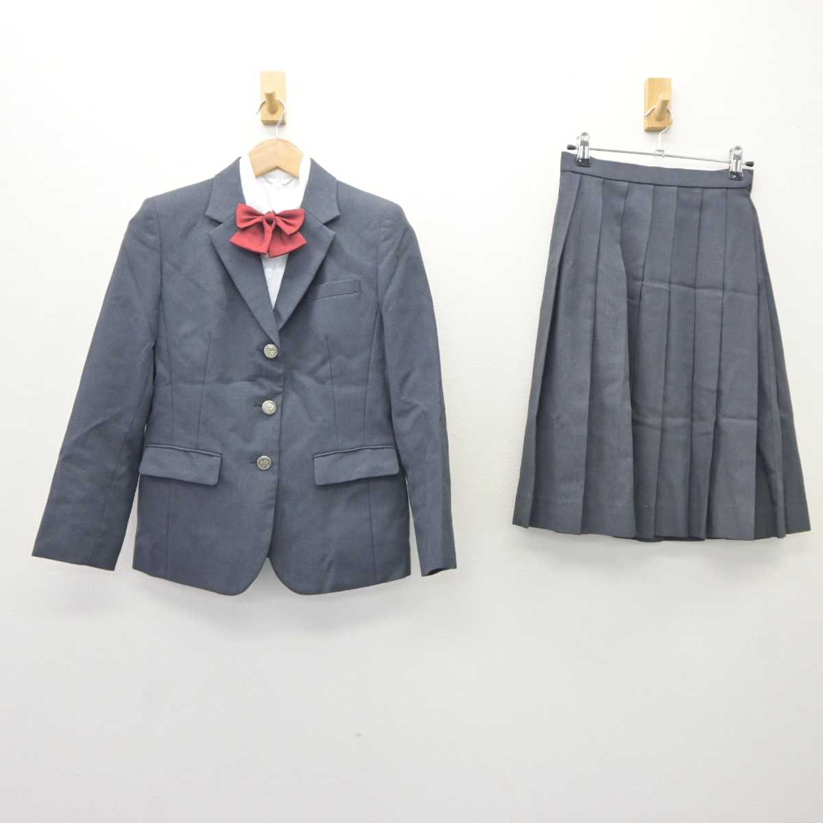 【中古】滋賀県 甲南高等学校 女子制服 4点 (ブレザー・シャツ・スカート) sf063648