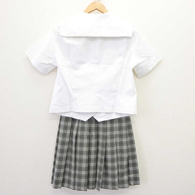 【中古】岐阜県 岐阜女子高等学校 女子制服 3点 (セーラー服・スカート) sf063654