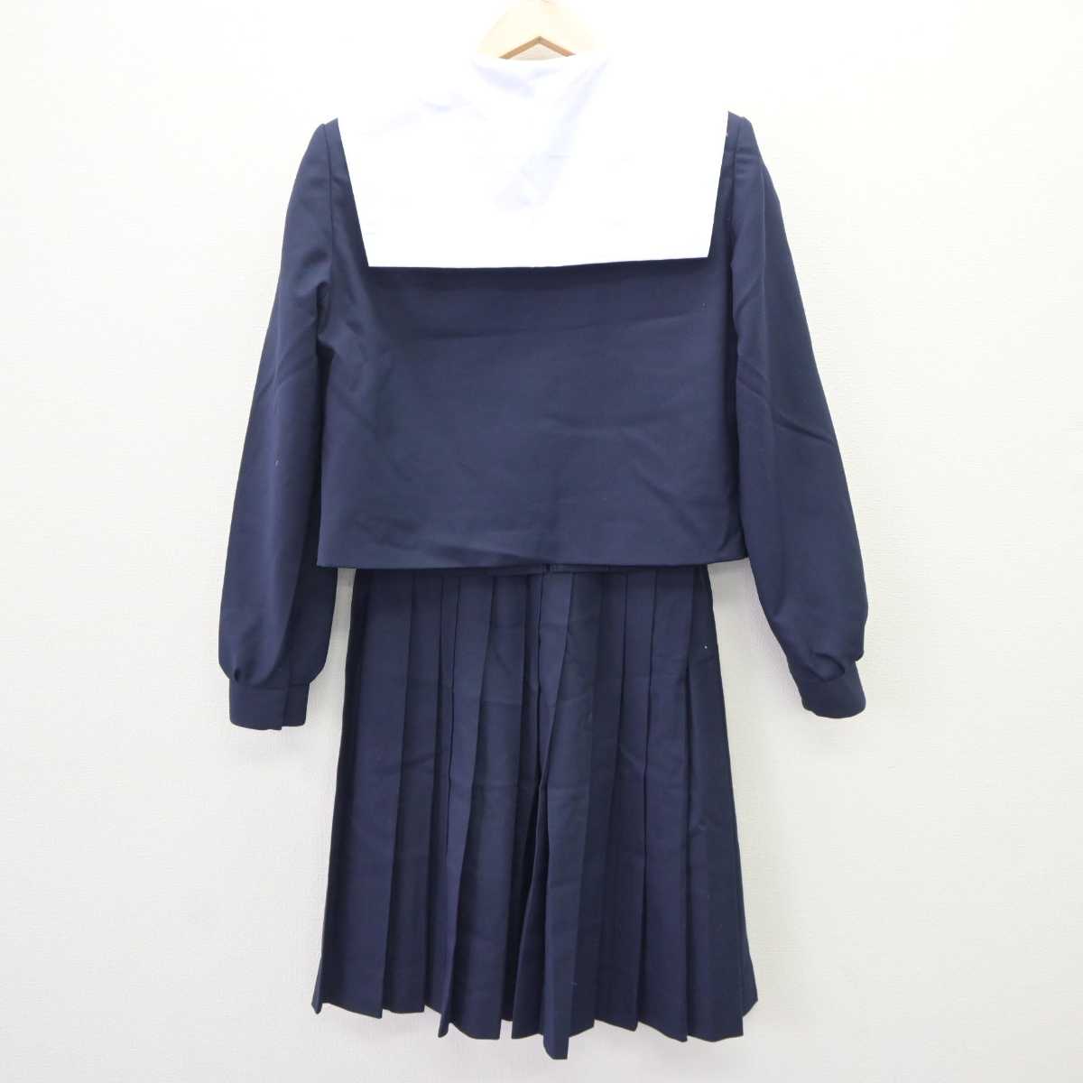 【中古】岐阜県 笠松中学校 女子制服 3点 (セーラー服・スカート) sf063659