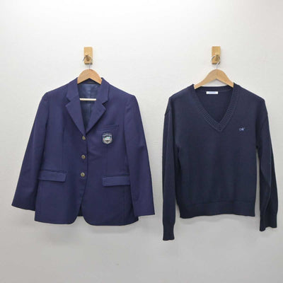 【中古】群馬県 前橋高等学校 女子制服 4点 (ブレザー・ニット・シャツ・スカート) sf063660