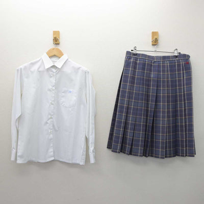 【中古】群馬県 前橋高等学校 女子制服 4点 (ブレザー・ニット・シャツ・スカート) sf063660