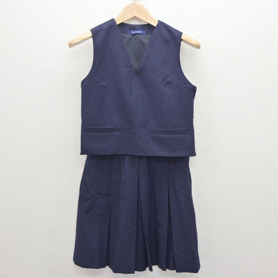 【中古】埼玉県 本庄西中学校 女子制服 3点 (ブレザー・ベスト・スカート) sf063663