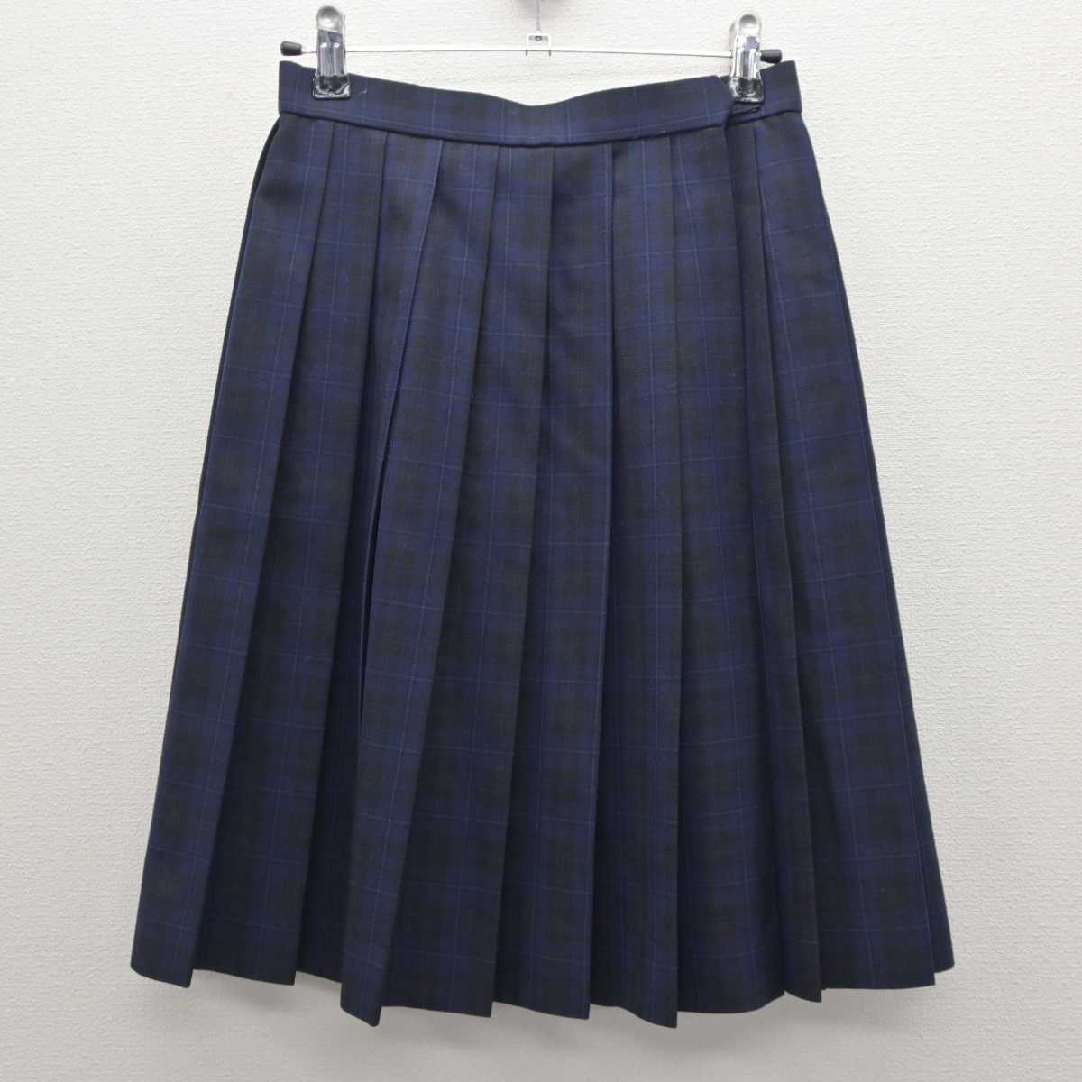 【中古】千葉県 幕張総合高等学校 女子制服 2点 (ブレザー・スカート) sf063671