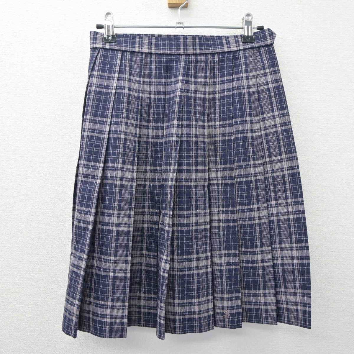 【中古】神奈川県 相模女子大学高等部 女子制服 3点 (ニット・シャツ・スカート) sf063691