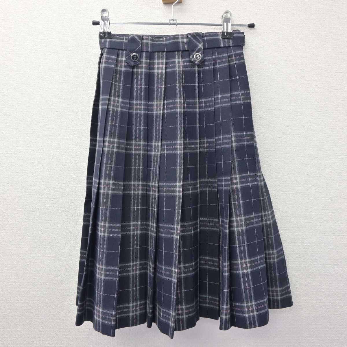 【中古】滋賀県 水口東中学校 女子制服 4点 (ブレザー・ニット・スカート) sf063697