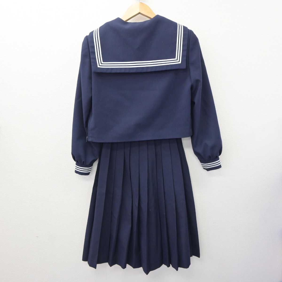 【中古】静岡県 伊東市立南中学校 女子制服 3点 (セーラー服・スカート) sf063701