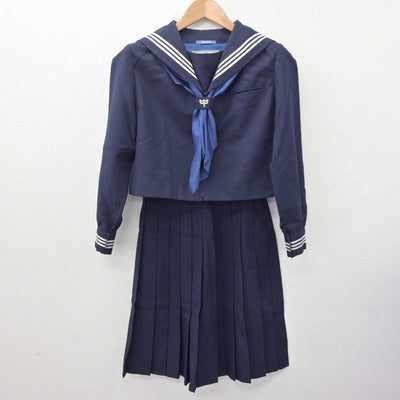 【中古】埼玉県 浮間中学校  女子制服 4点 (セーラー服・スカート) sf063703