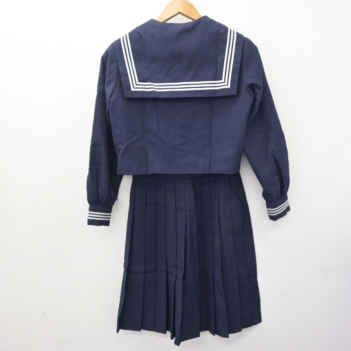 【中古】埼玉県 浮間中学校  女子制服 4点 (セーラー服・スカート) sf063703