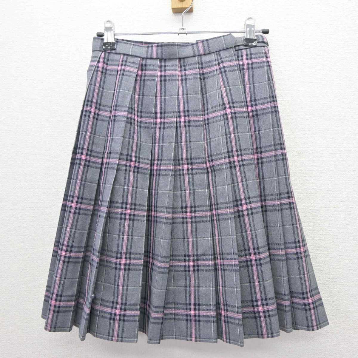 【中古】 クラーク記念国際高等学校 女子制服 6点 (ブレザー・シャツ・スカート) sf063718