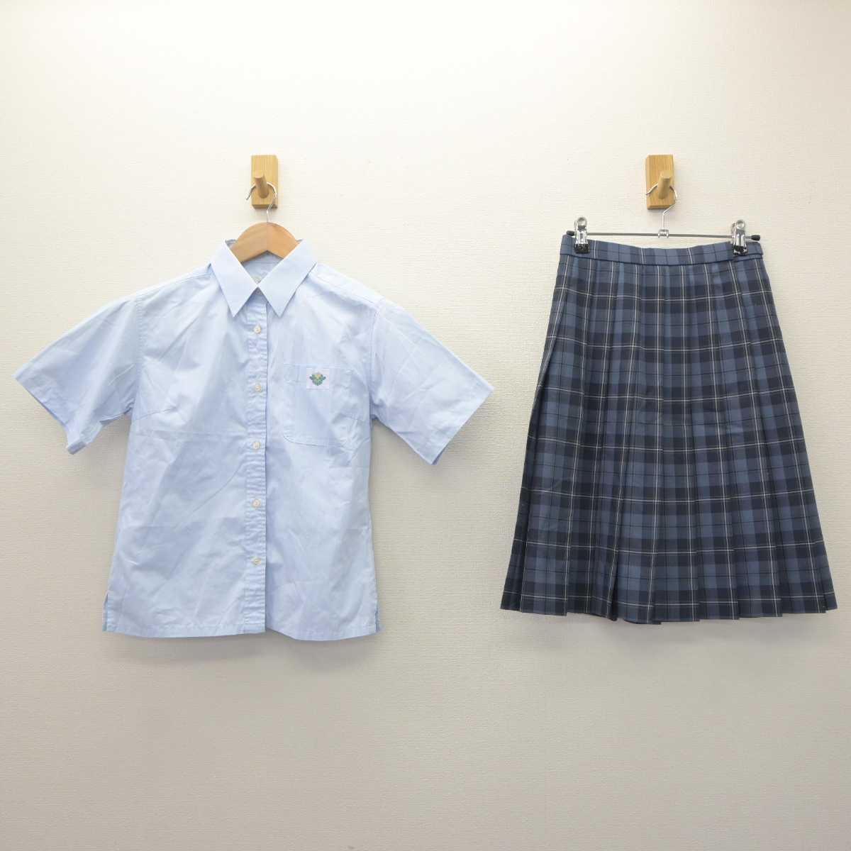 【中古】東京都 松濤中学校 女子制服 2点 (シャツ・スカート) sf063724