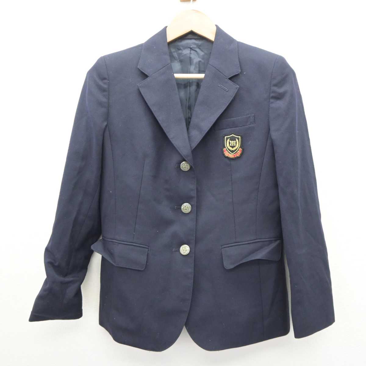 【中古】千葉県 前原中学校 女子制服 3点 (ブレザー・スカート) sf063727