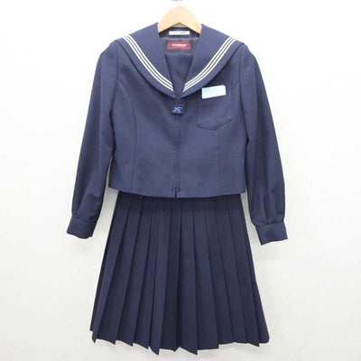 【中古】大分県 稙田南中学校 女子制服 2点 (セーラー服・スカート) sf063735