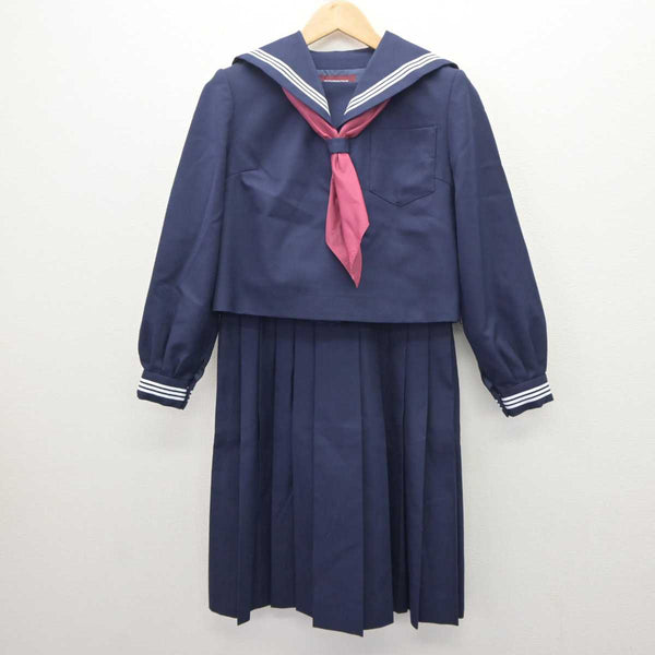 【中古】茨城県 勝田第三中学校 女子制服 3点 (セーラー服・ジャンパースカート) sf063738 | 中古制服通販パレイド