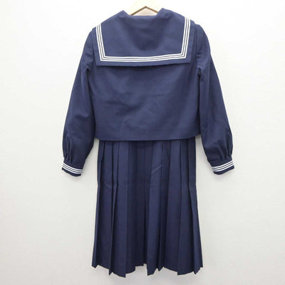 【中古】茨城県 勝田第三中学校 女子制服 3点 (セーラー服・ジャンパースカート) sf063738