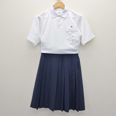 【中古】茨城県 勝田第三中学校 女子制服 2点 (シャツ・スカート) sf063739