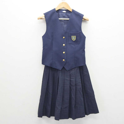 【中古】福岡県 福岡市立曰佐中学校 女子制服 3点 (ブレザー・ベスト・スカート) sf063740