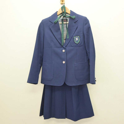 【中古】神奈川県 藤沢市立羽鳥中学校 女子制服 6点 (ブレザー・ベスト・スカート) sf063745