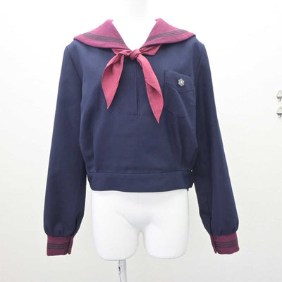 【中古】石川県 北陸学院高等学校 女子制服 4点 (セーラー服・スカート) sf063752