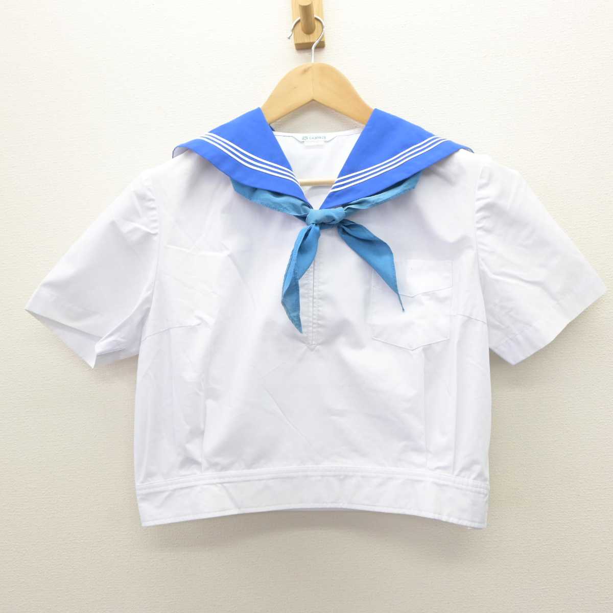 【中古】石川県 北陸学院高等学校 女子制服 4点 (セーラー服・スカート) sf063753