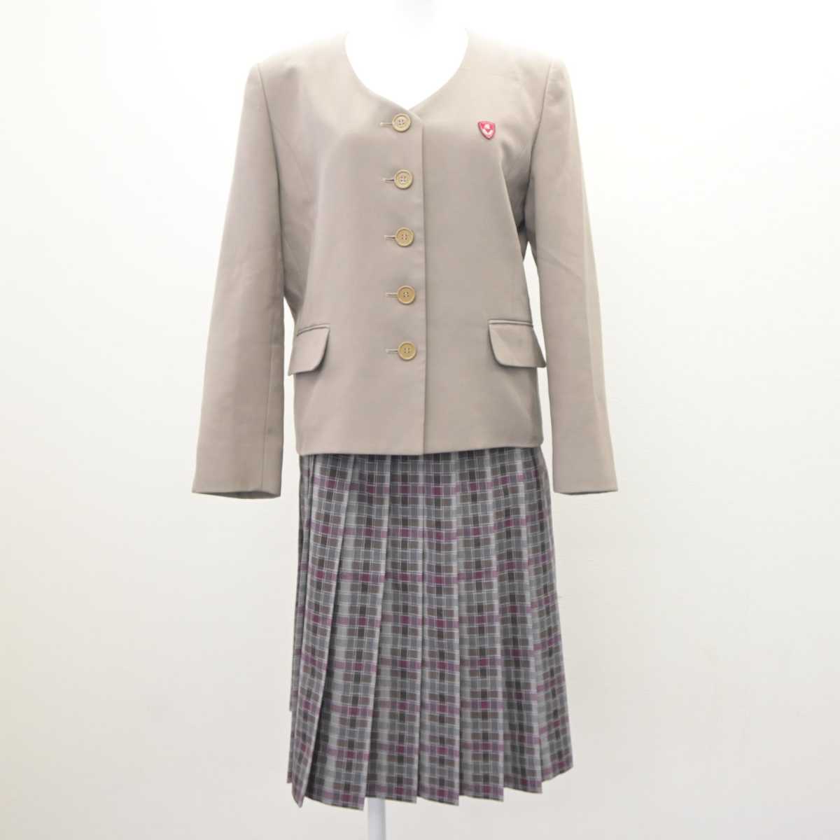 【中古】愛知県 名城大学付属高等学校 女子制服 2点 (ブレザー・スカート) sf063761