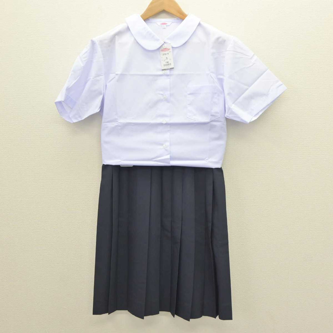 【中古】茨城県 水戸市立赤塚中学校 女子制服 3点 (シャツ・スカート) sf063768