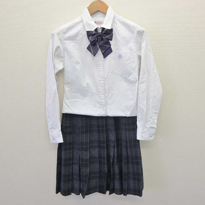 【中古】東京都 武蔵野大学附属千代田高等学院 女子制服 5点 (ブレザー・ニット・シャツ・スカート) sf063772