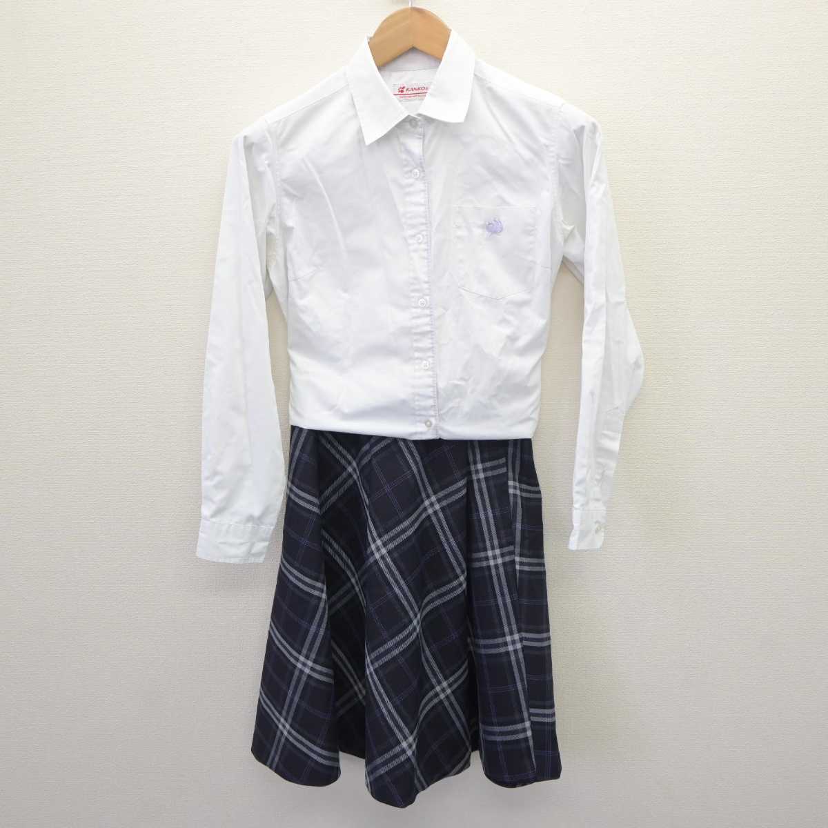 【中古】東京都 武蔵野大学附属千代田高等学院 女子制服 3点 (シャツ・シャツ・スカート) sf063773