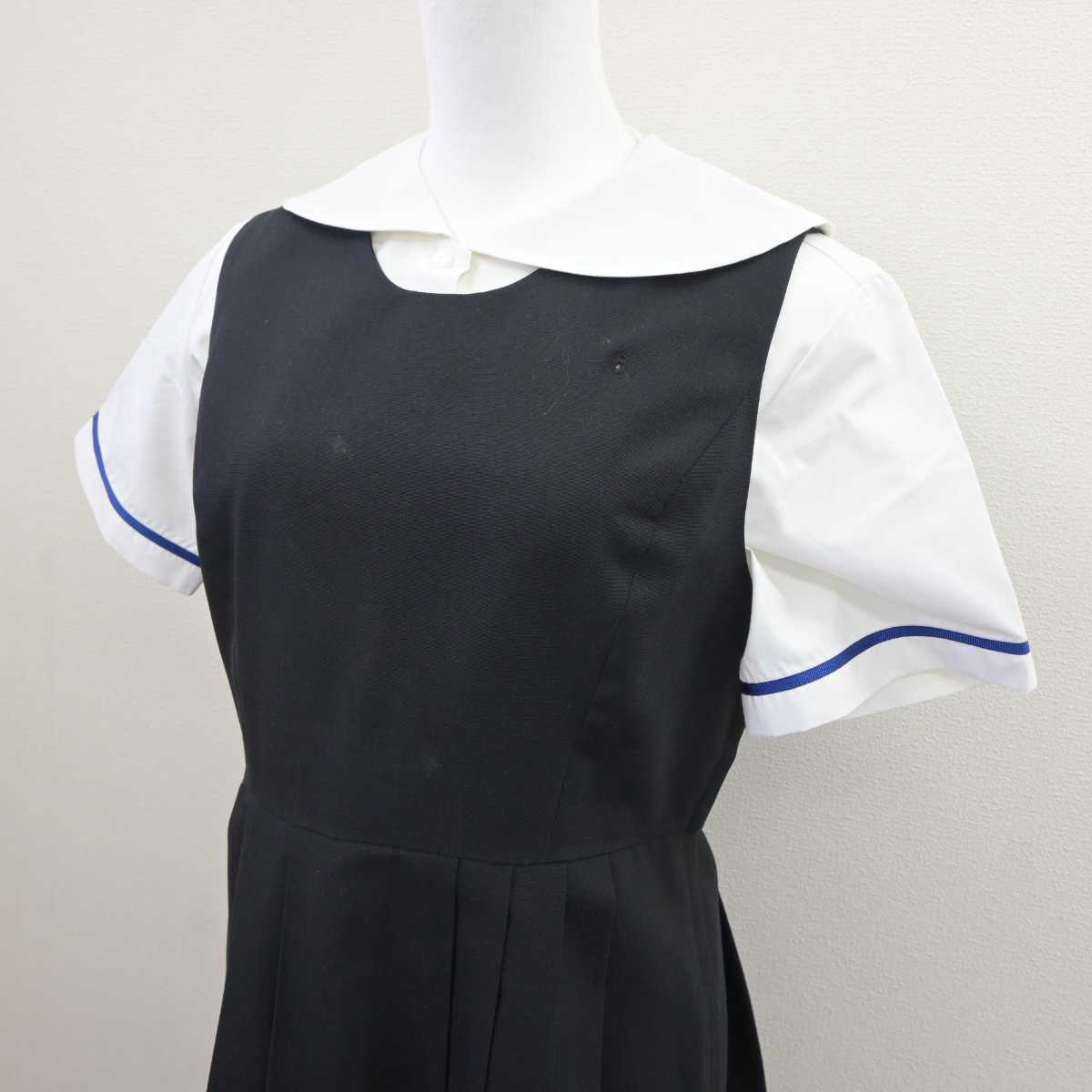 【中古】東京都 瀧野川女子学園高等学校 女子制服 2点 (シャツ・ジャンパースカート) sf063778