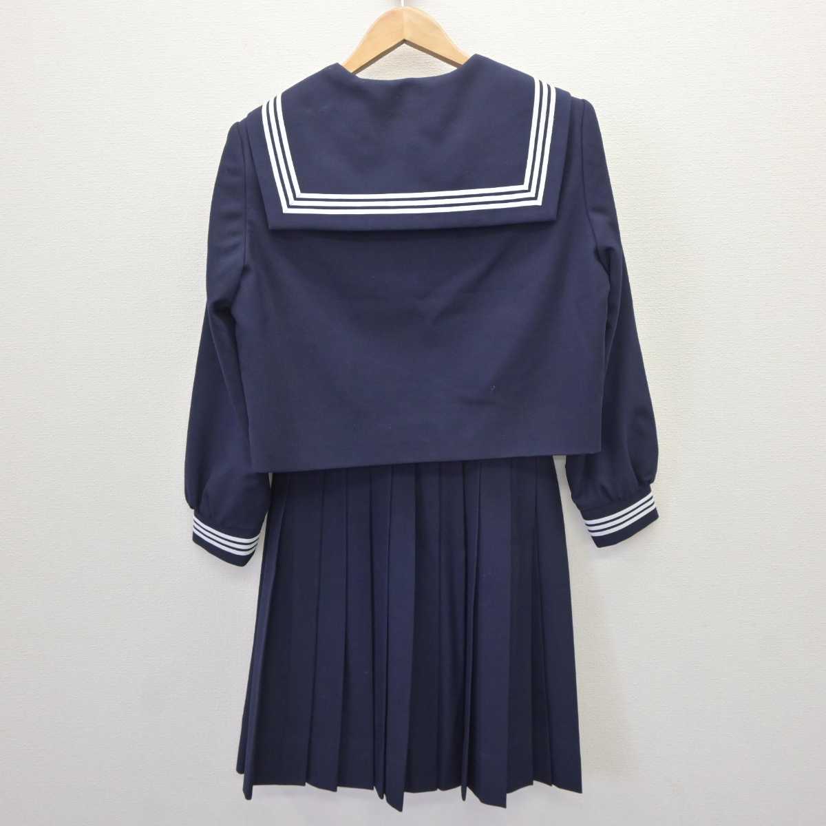 【中古】広島県 比治山女子高等学校 女子制服 3点 (セーラー服・スカート) sf063780