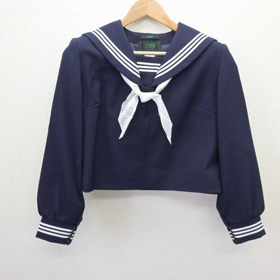 【中古】広島県 比治山女子高等学校 女子制服 3点 (セーラー服・スカート) sf063780