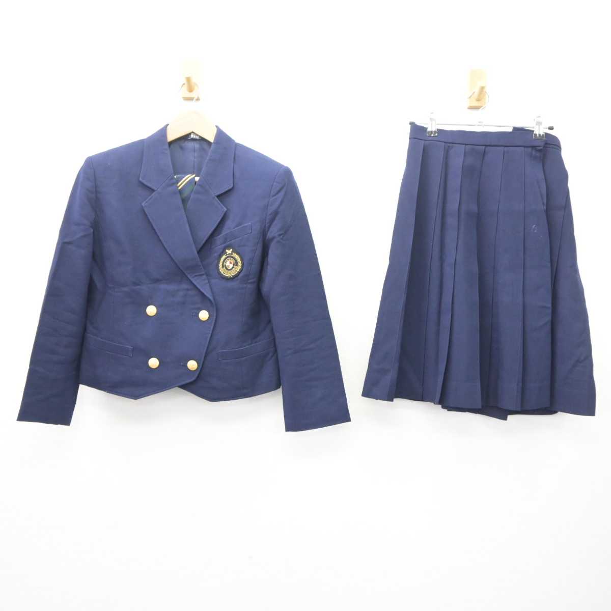 【中古】石川県 星稜高等学校 女子制服 4点 (ブレザー・スカート) sf063790