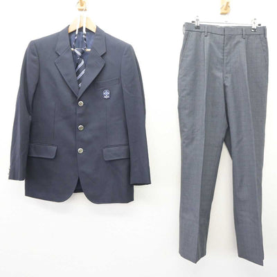 【中古】東京都 千寿桜堤中学校 男子制服 5点 (ブレザー・ズボン) sf063792