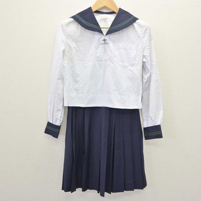 【中古】東京都 二松學舍大学附属高等学校 女子制服 3点 (セーラー服・セーラー服・スカート) sf063796