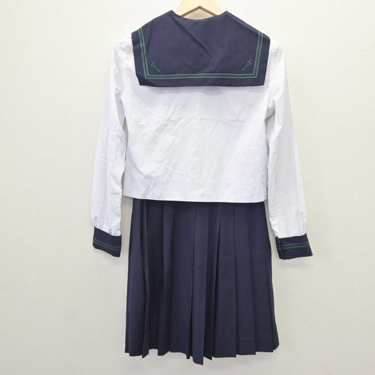 【中古】東京都 二松學舍大学附属高等学校 女子制服 3点 (セーラー服・セーラー服・スカート) sf063796