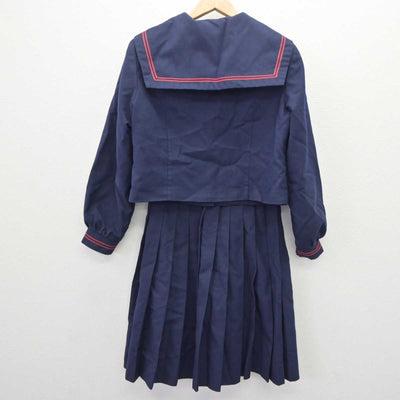 【中古】石川県 松任中学校 女子制服 4点 (セーラー服・スカート) sf063799