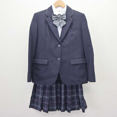 【中古】石川県 松任高等学校 女子制服 4点 (ブレザー・シャツ・スカート) sf063802