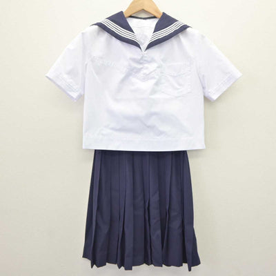 【中古】宮城県 常盤木学園高等学校 女子制服 3点 (セーラー服・セーラー服・スカート) sf063815