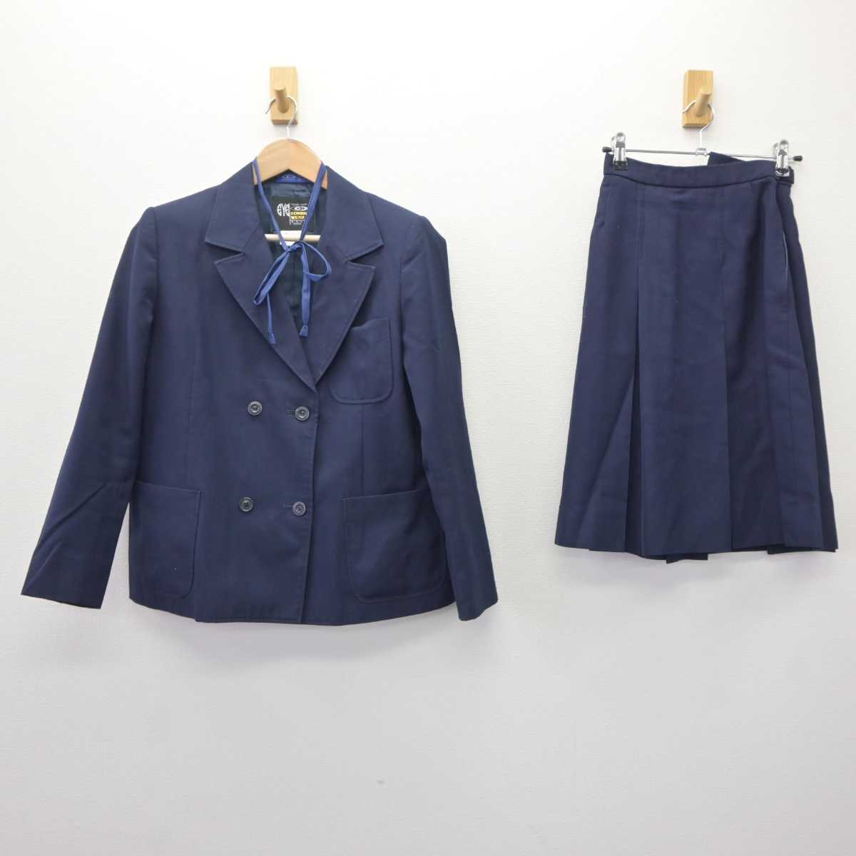 【中古】大阪府 高野台中学校 女子制服 3点 (ブレザー・スカート) sf063819