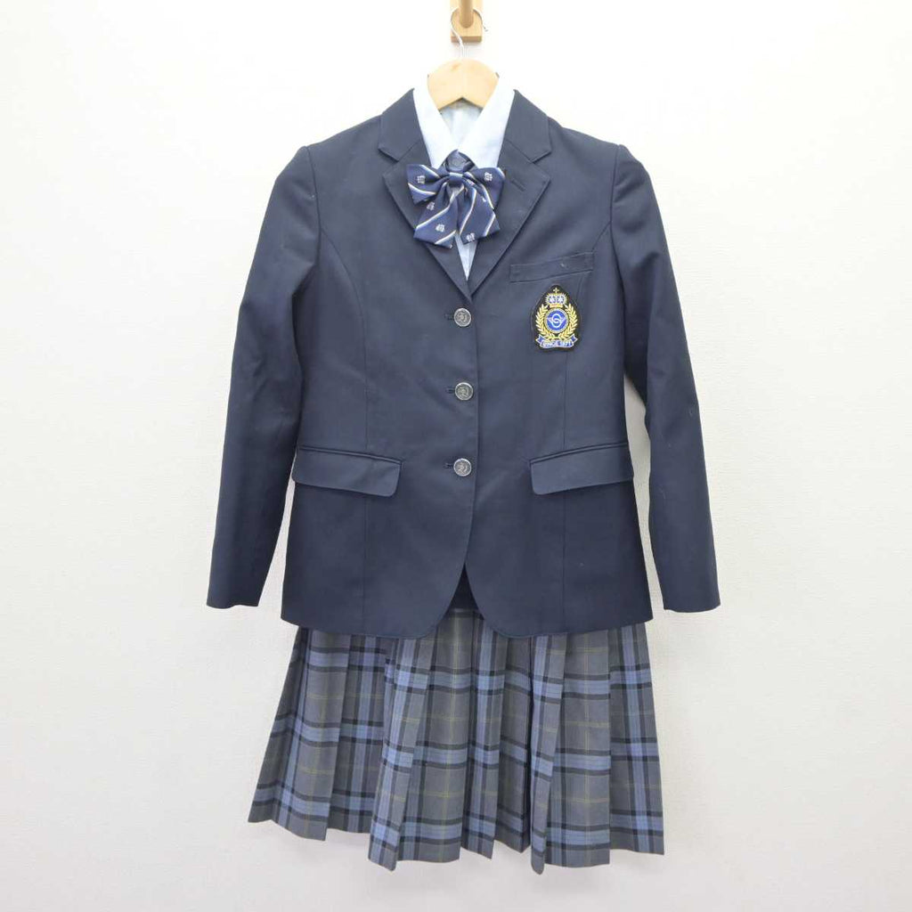 【中古】東京都 調布市立第八中学校 女子制服 4点 (ブレザー・シャツ・スカート) sf063824