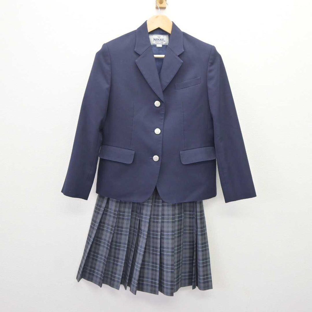 【中古】三重県 四日市市立大池中学校 女子制服 3点 (ブレザー・スカート) sf063833