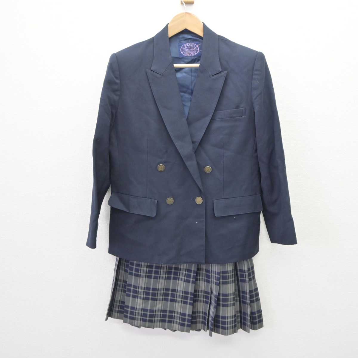 【中古】東京都 目黒高等学校 女子制服 3点 (ブレザー・ニット・スカート) sf063841