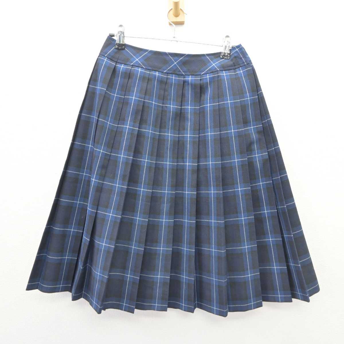 【中古】福岡県 福岡講倫館高等学校 女子制服 5点 (ニットベスト・シャツ・スカート) sf063846