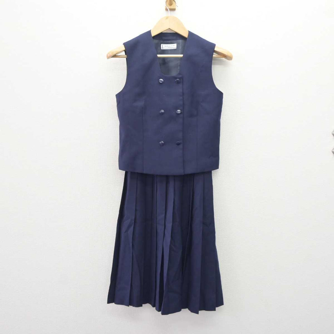 【中古】埼玉県 さいたま市立植竹中学校 女子制服 3点 (ブレザー・ベスト・スカート) sf063855